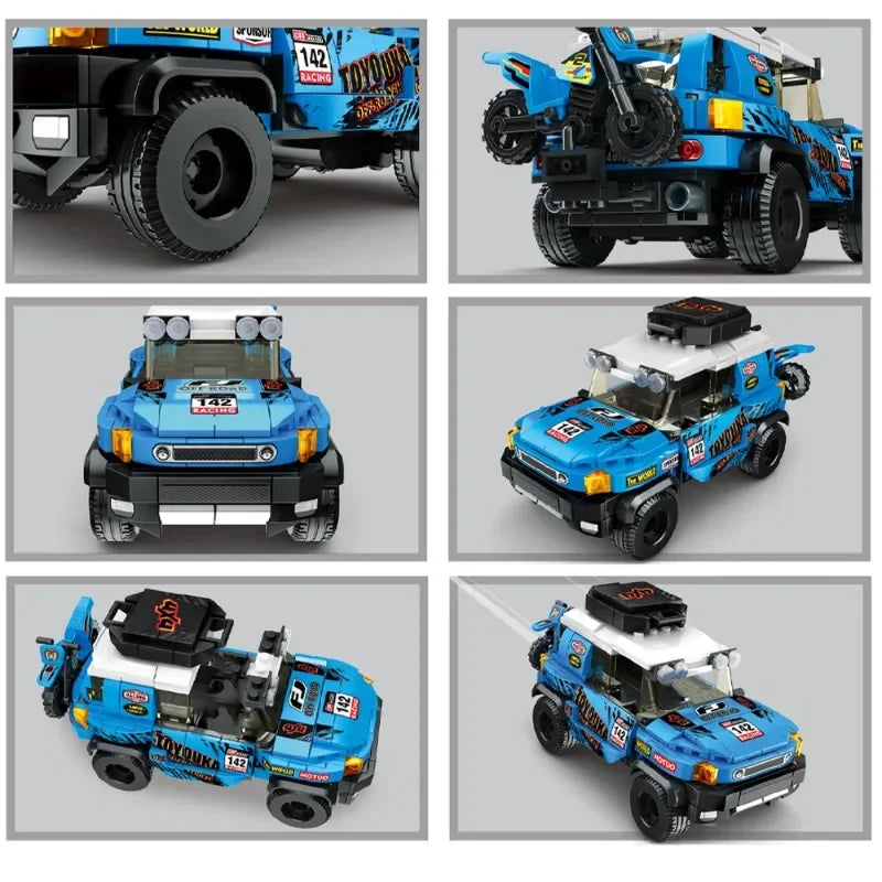 Speed Champions SUV FJ CRUISER Technical Car Vehicle Building Blocks Rally Racers Bricks Model Toys Children Gifts for Kids