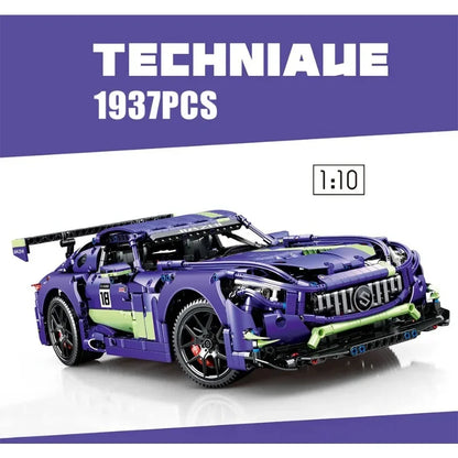 Technical Expert 1937Pcs Famous Racing Sport Car Model Building Blocks City Kids Adult Gifts Super Speed Vehicle Bricks MOC Toys