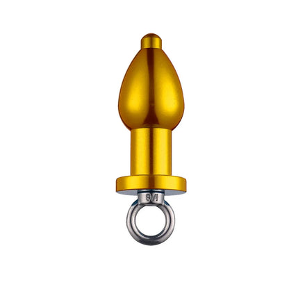 1PCS Metal Anal Plug Butt Plug Anal Cleaner Aluminum Alloy Removable Hollow Sex Toys for Couples Women Men