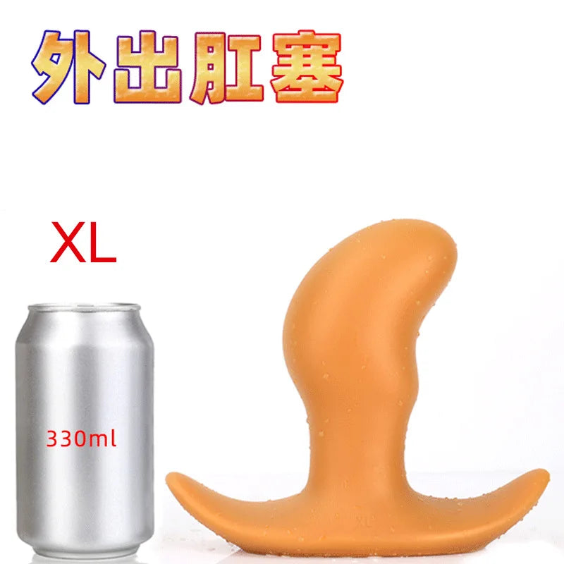 Sofe Silicone Pea Pod Anal Plug Butt Plug Vaginal Anal Dilator Invisible Wearing Anal Plug Powerful Sucker Stopper Gay Sexy Toys