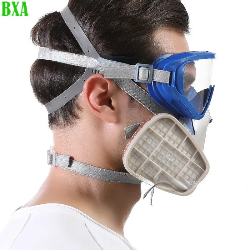 Protection Respirato Dust Filter Gas Mask Industrial Painting Spraying Facepiece Respirator Safety Glasses To Prevent Splashing