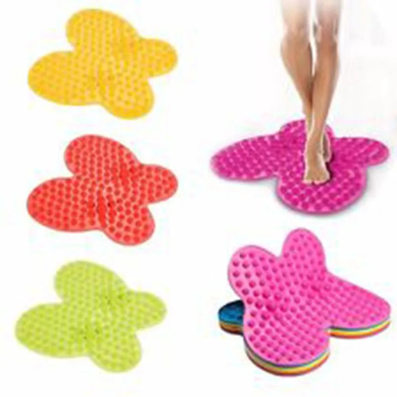 1pc Butterfly Foot Massager Mat Feet Reflexology Walk Massage Pad for Health Car