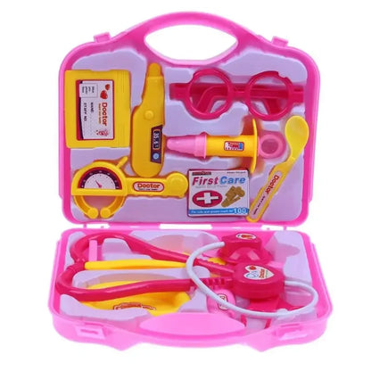 15pcs Children Pretend Play Doctor Nurse Medical Tool Toys Set Portable Suitcase for Girls Boys Gifts Learning Educational Toys