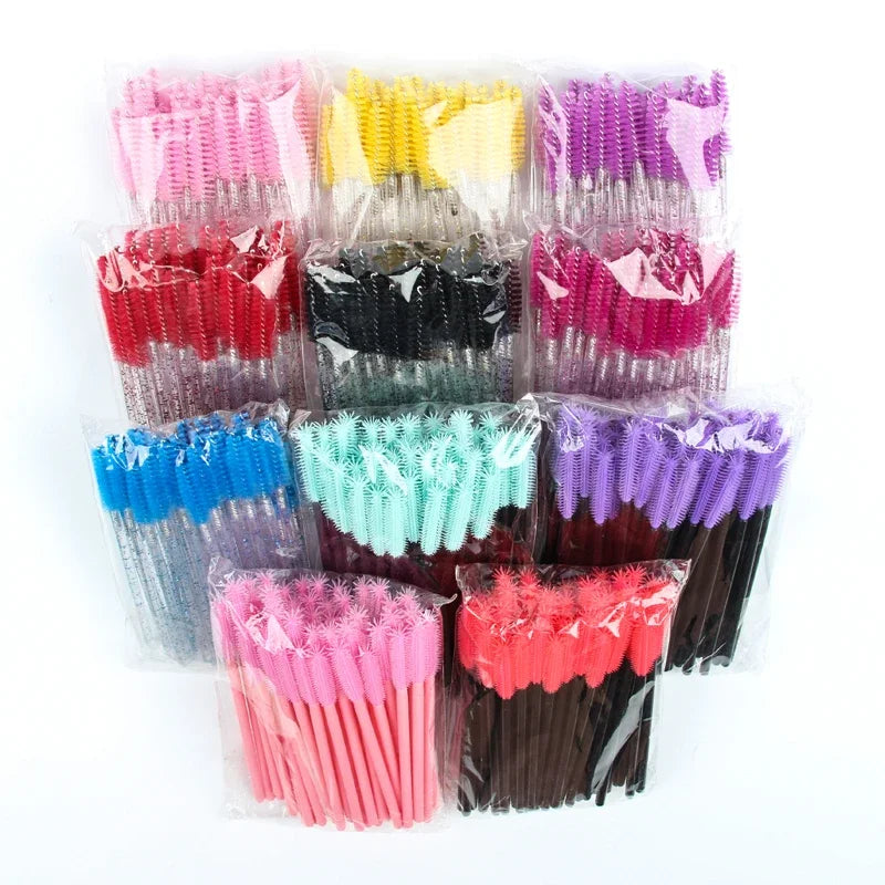 5/50 Pcs Eyelash Brushes Makeup Brushes Disposable Mascara Wands Applicator Spoolers Eye Lashes Cosmetic Brush Makeup Tools