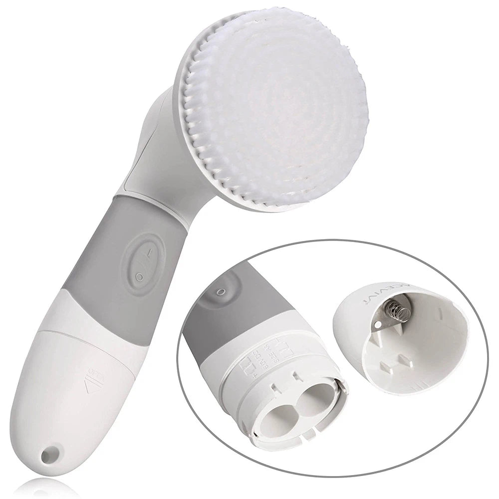 Pro 4 In 1 Facial Cleansing Brush Face Spin Brush Set For Skin Deep Cleaning Remove Blackhead Facial Cleaning Brush Kit