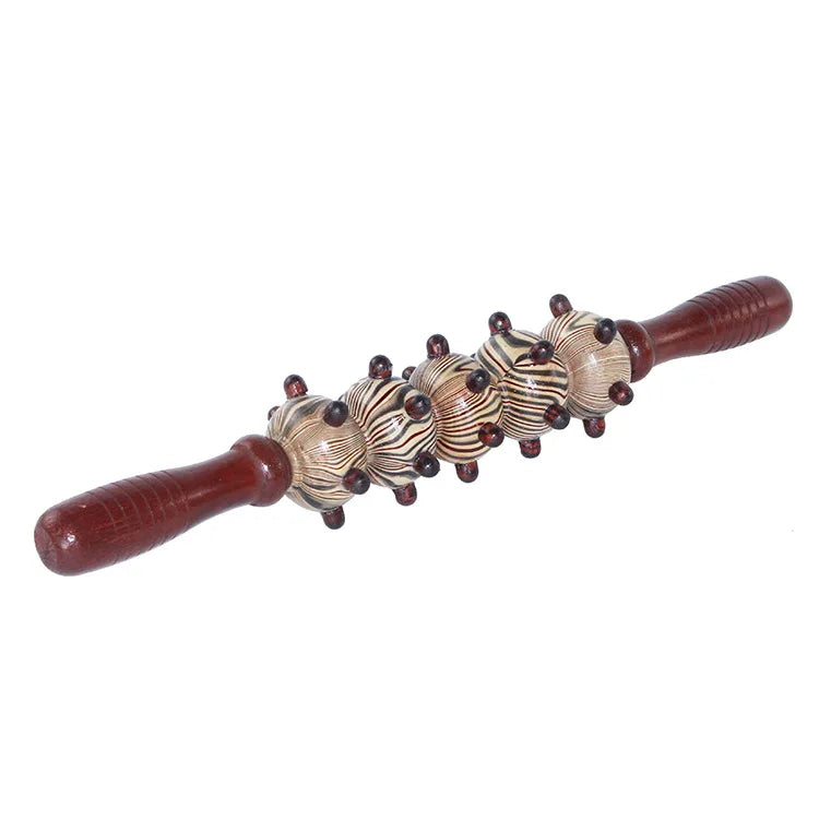 Wooden Full Body Massage Stick Roller Massager tool Reflexology Hand Foot Therapy