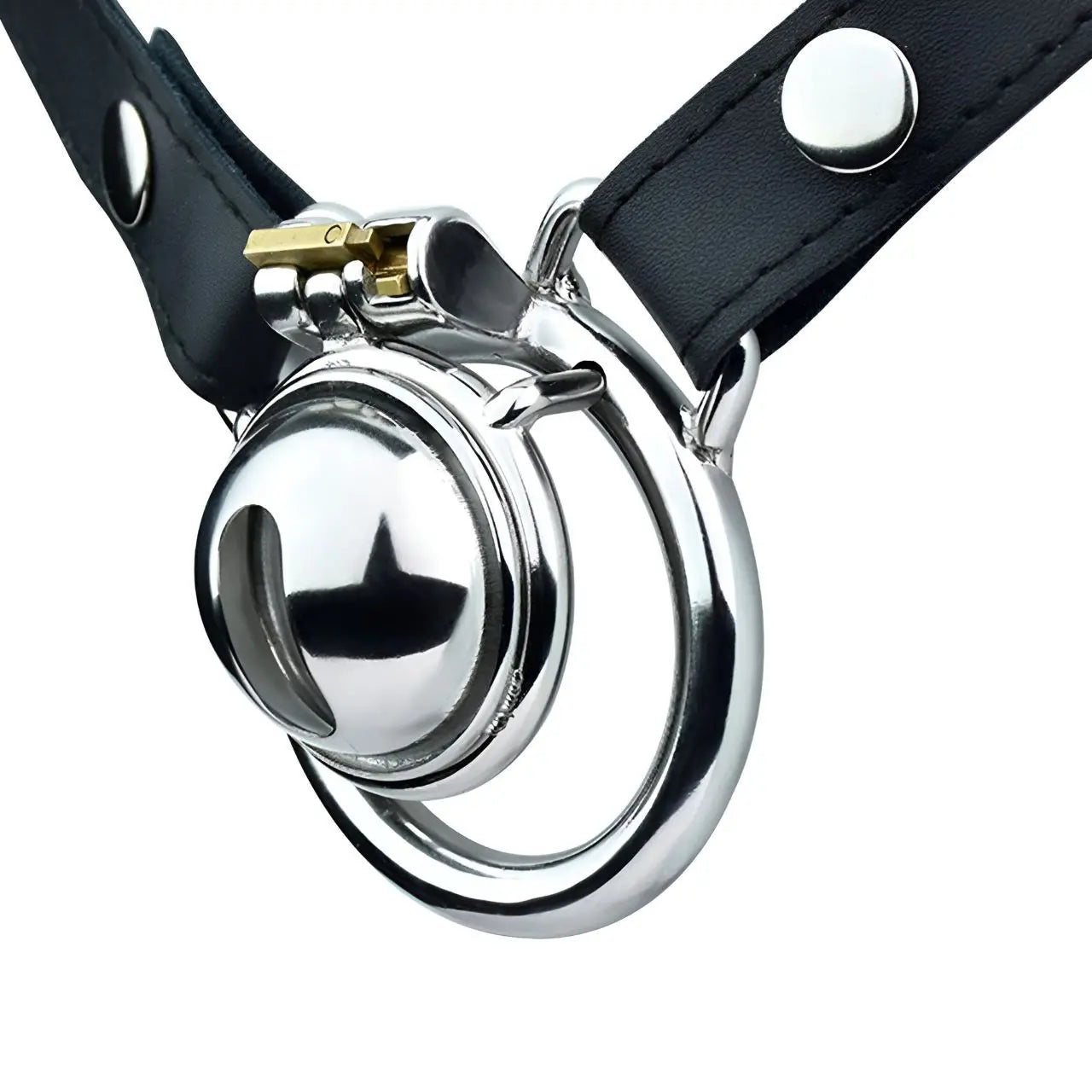 Stainless Steel Pot Lid Chastity Lock Lightweight and Smooth Anti-Escape Male Convenient Urination Penis Cage Exerciser