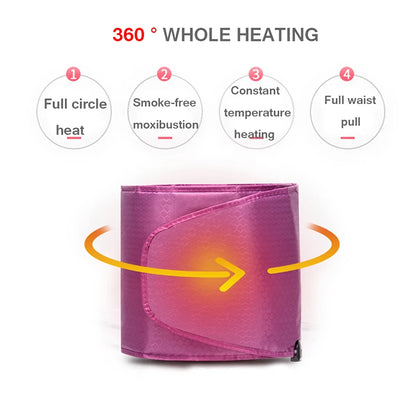 Electric Sauna Heating Tropical Thin Waist Warm Vibrator Weight Loss Beauty Far Infrared Abdominal Trimmer Back Relax Tool