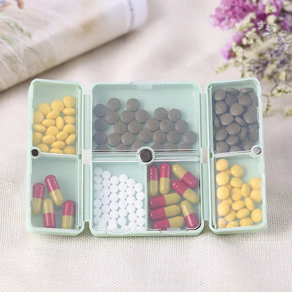 1PC Weekly Pill Box 7 Days Foldable Travel Pill Box Pill Box Tablet Storage Box Container Dispenser Organizer Tools