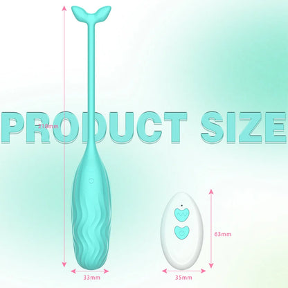 APP Wireless Remote Cute Whale Vibrator Jump Egg Sex Toys for Women Waterproof Vibration Wearable Rotating G-spot Massager