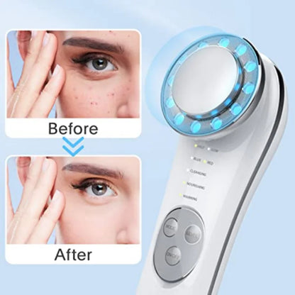 7 in 1 High Frequency Facial Massager Face Lifting Machine EMS Micro Current Galvanic Facial Massager Face Tightening Device