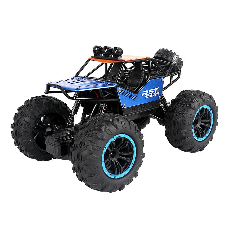 2.4G Remote Control Off-road High-speed Car Toy Scooter Model Rechargeable Lighting Alloy Children's Toy Remote Control Car