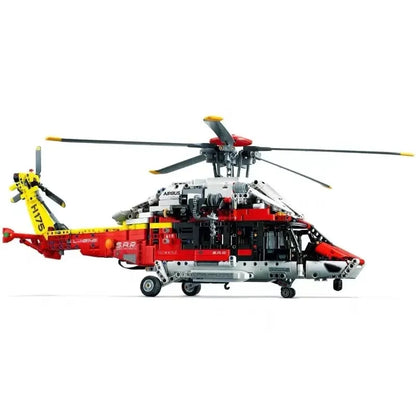 2001 Pcs Technical Airbus H175 Rescue Helicopter 42145 for Boy Girls Gift Motorised Functions Model Building Block Toy