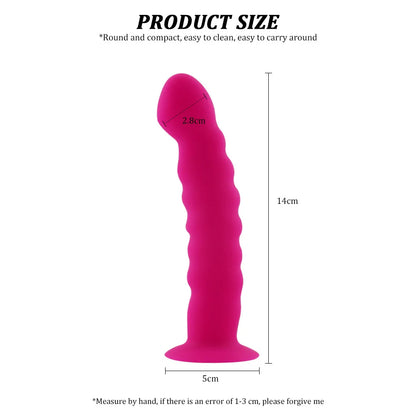 1PCS Soft 100% Silicone Prostate Massager Anal Plug Butt Plug Anal Dildo G-spot Stimulator Masturbator Sex Toys for Men/Women