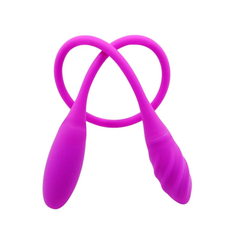 Soft Double Vibration Bendable Silicone Snake Vibe Clitoris G-spot Vibrator Masturbator Sex Toys for Women (USB Rechargeable)