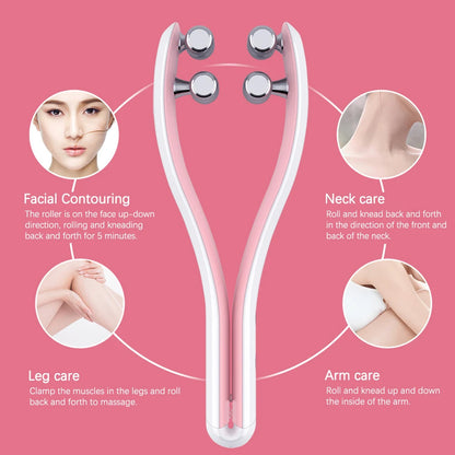 EMS Face Lifting Roller Double Chin V Face Shape Facial Massager Chin Cheek Slim Slim Face Lifting Belt Skin Care Tool