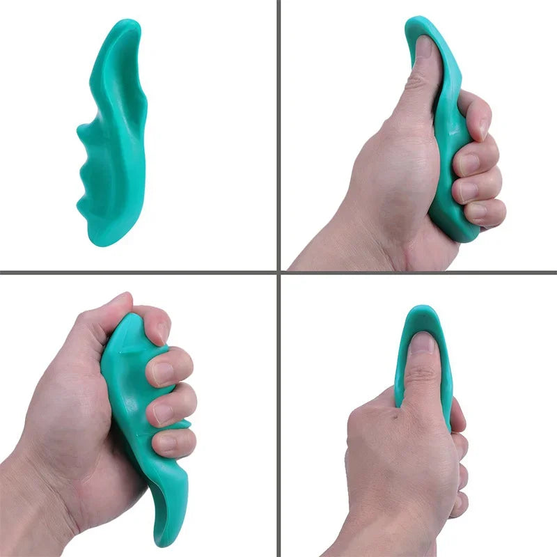 1pc Mini Manual Thumb Saver Massager Full Body Deep Tissue Trigger Point Massage Tool Muscle Relax Neck Back Therapy Thumb Green