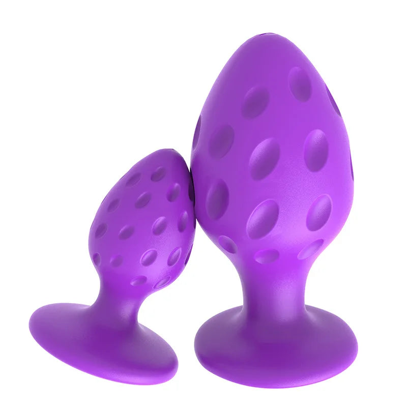 Strawberry Silicone Large Suction Cup for Anal Stimulation Anal Massager Adult Sex Toy