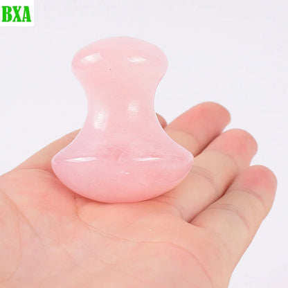 Mushroom Natural Jade Stone Massager Rose Quartz Facial Roller Beauty Mushroom Shape Massage Eye Neck Care Slimming Tools Beauty