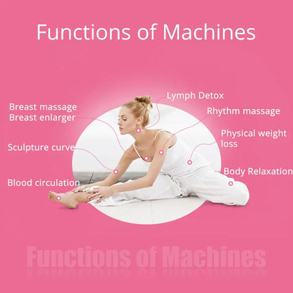 New Breast Massager Vacuum Cupping Therapy Machine Lymph Detox Body Shaping Breast Enlargement Butt Lifting Beauty Spa Equipment