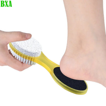 BXA Foot File Pumice Stone 1pc Dead Skin Remover Brush Pedicure Grinding Tool Random Color Hot Selling 4 Side Use