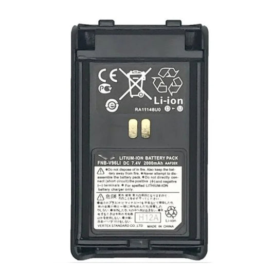 7.4V 2000mAh FNB-V96LI Rechargeable Li-ion Battery for YAESU Vertex VX351 VX354 VX-231 VX-350 VX-351 VX-354 Radio Walkie Talkie