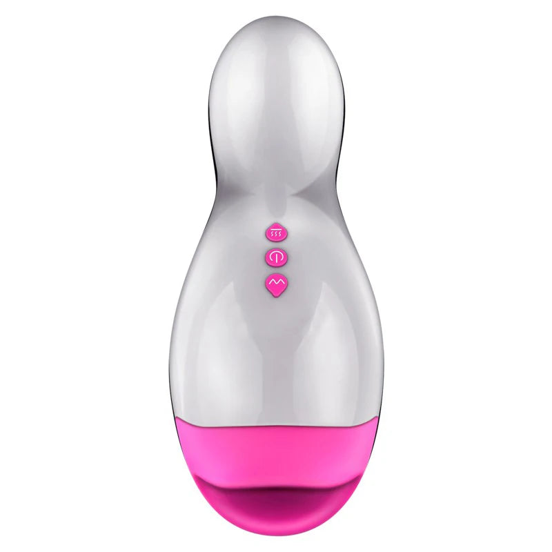 1PCS Male Masturbator Intelligent Heating Realistic Oral Masturbator Cup 12-Speeds Vibrating Pocket Pussy Sex Toys for Men