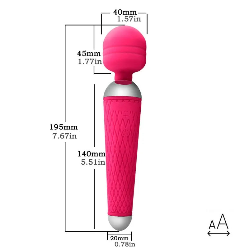 1PCS USB Charge Powerful Clit Vibrator AV Magic Wand G-Spot Vibrator Massager Clitoral Stimulator Masturbator Sex Toys for Women