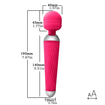 1PCS USB Charge Powerful Clit Vibrator AV Magic Wand G-Spot Vibrator Massager Clitoral Stimulator Masturbator Sex Toys for Women