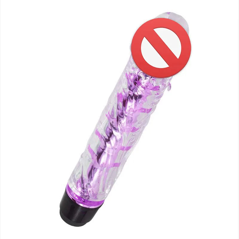 1PCS Personal Sex Stick Crystal Jelly Vibe Dildo Vibrator G-Spot Clitoris Stimulator Vibrator Masturbator Sex Toys for Women