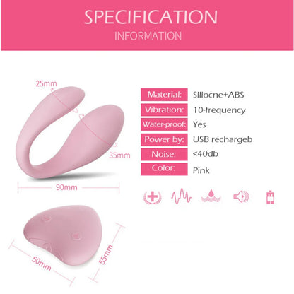 Swan Invisible Wearable Silicone G-spot Vibrator Water-proof Massager Vibrator Clitoral Stimulator Masturbator Sex Toy for Women