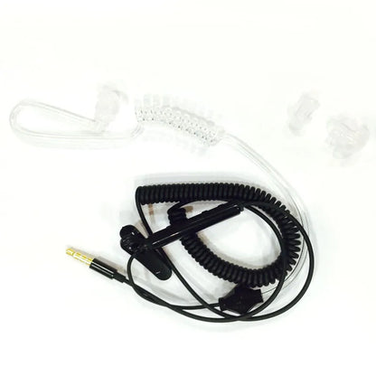 1 Pin 3.5mm Flexible Acoustic Air Tube Earpiece PTT Mic Speaker Microphone Headset for MP3 iPad Xiaomi iPhone Samsung Cell Phone