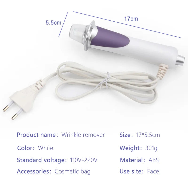 Purple EMS Facial Oxygen Injection Machine Micro Current Blushing Light Warm Heat Remove Wrinkle Anti-aging Beauty Instrument