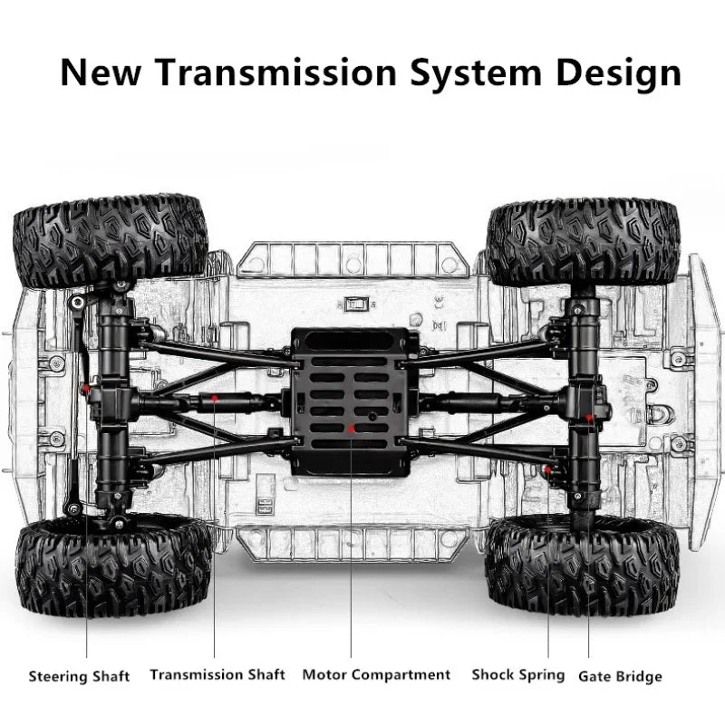 Trucks Rc Offroad 4x4 Remote Control Large Remote Control Car 1/8 RC Truck Dirt Cars 4WD Electric Truck Toys for Adults Boy