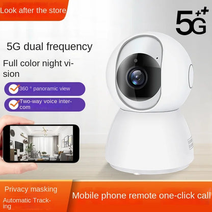 Tuya Wireless High Definition Network WiFi Monitoring Camera 5G Dual Band Intelligent Tracking Mobile Remote Monitoring