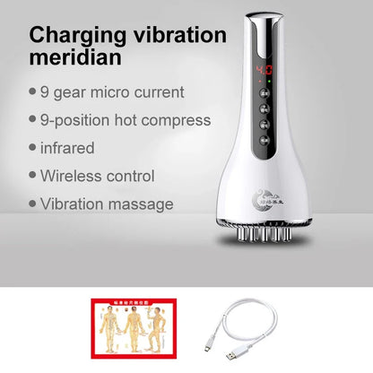 Gua Sha Scraping EMS Body Slim Massager Infrared Therapy Anti Cellulite Fat Burner Beauty Shaping Weight Loss Electro Stimulator