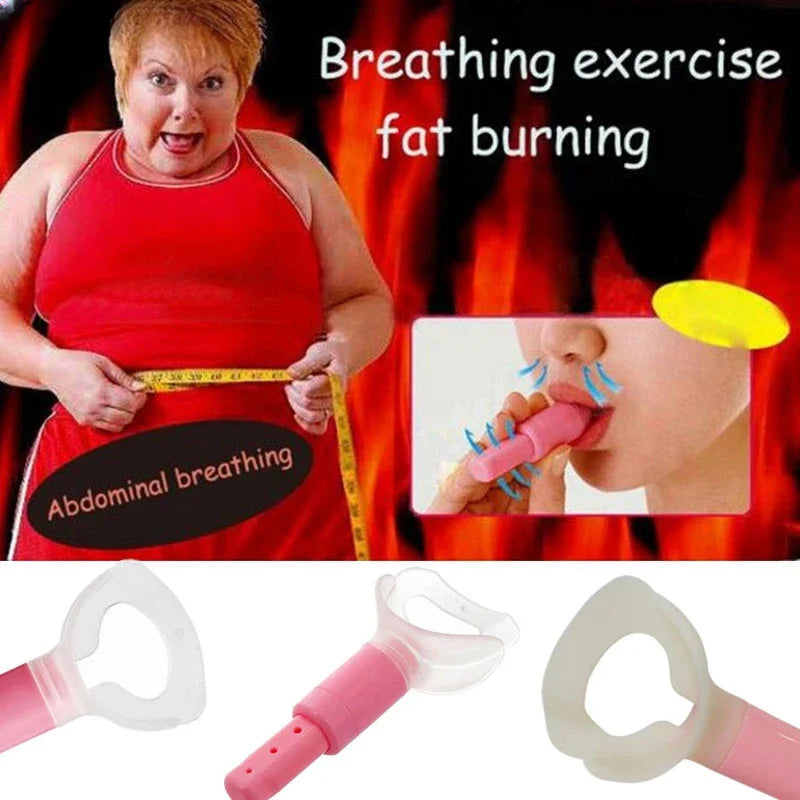 NEW Just 5 Minutes Fat Burner Abdominal Breathing Coach Slim Body Waist Increase Lung Capacity Face Lift Tool Weight Loss