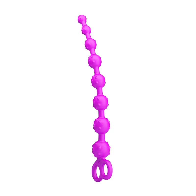 Waterproof Soft Silicone 8-Balls Anal Beads Anal Plug Butt Plug S&M Masturbator Sex Toys for Men/Women