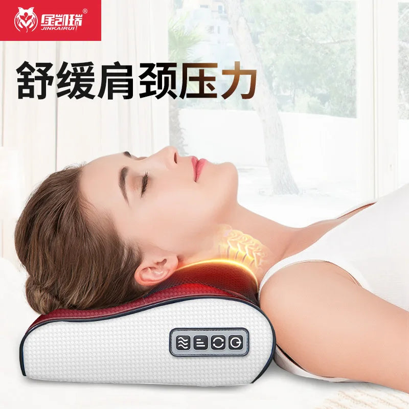 Cervical Massage Pillow Neck Massage Instrument Multifunctional Lumbar Back Household Cervical Pillow Shoulder Neck Massager