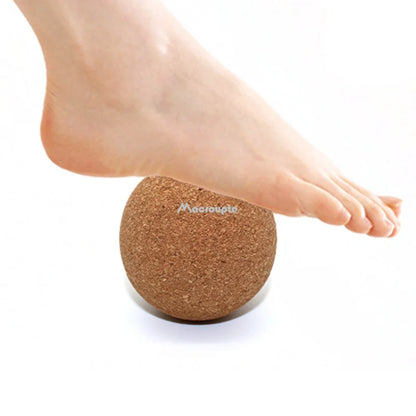 Cork Massage Ball Back Massage Foot Massage Yoga Ball Tension Release Therapy Myofascial Ball Relaxes Muscle Trigger Points