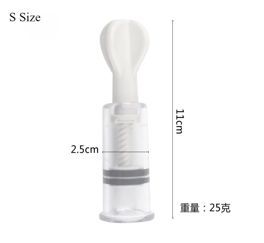 A Pair BDSM Breast Nipple Sucker Clitoris Suction Bondage Massager Nipple Vacuum Pump Enlarger Sex Toys for Women Adults