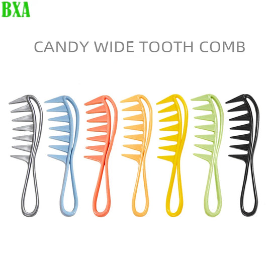 BXA Massage Comb Wide Tooth Shark Plastic Comb Curly Hair Salon Hairdressing Comb Massage for Hair Styling Tool for Curl Hair