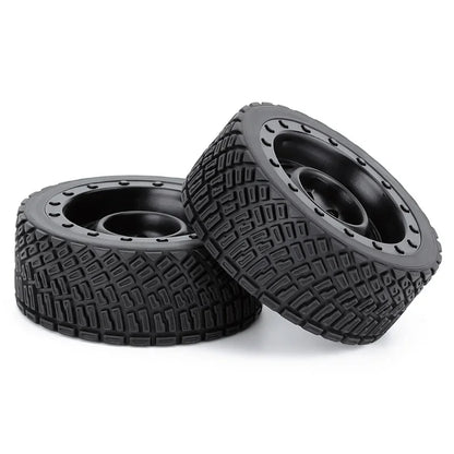 4PCS Austar 12mm Hex 67mm RC Car Rubber Tires Wheel Rim for 1/10 Rolly HPI WR8 HSP 94177 WLtoys 1/14 144001 RC Car Black