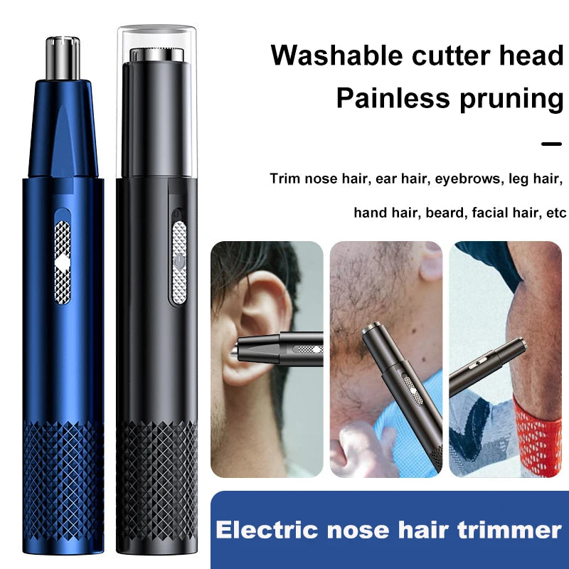 Electric nose hair scissors Rechargeable multi-power shaving 2-in-1 for men and women fully automatic washable shaving nose trim