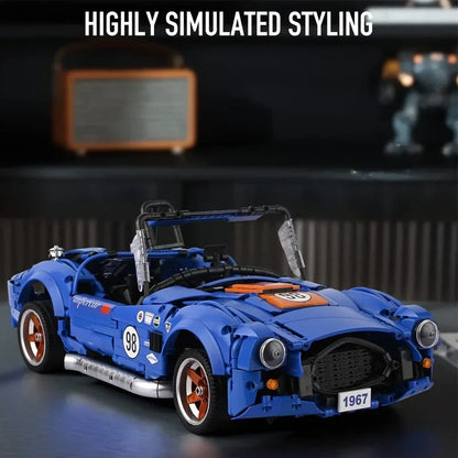 1816PCS Technical MOC Retro Sport Car Shelbyed Cobra 427 Building Blocks Assemble Bricks Toys Gifts for Adult Friend