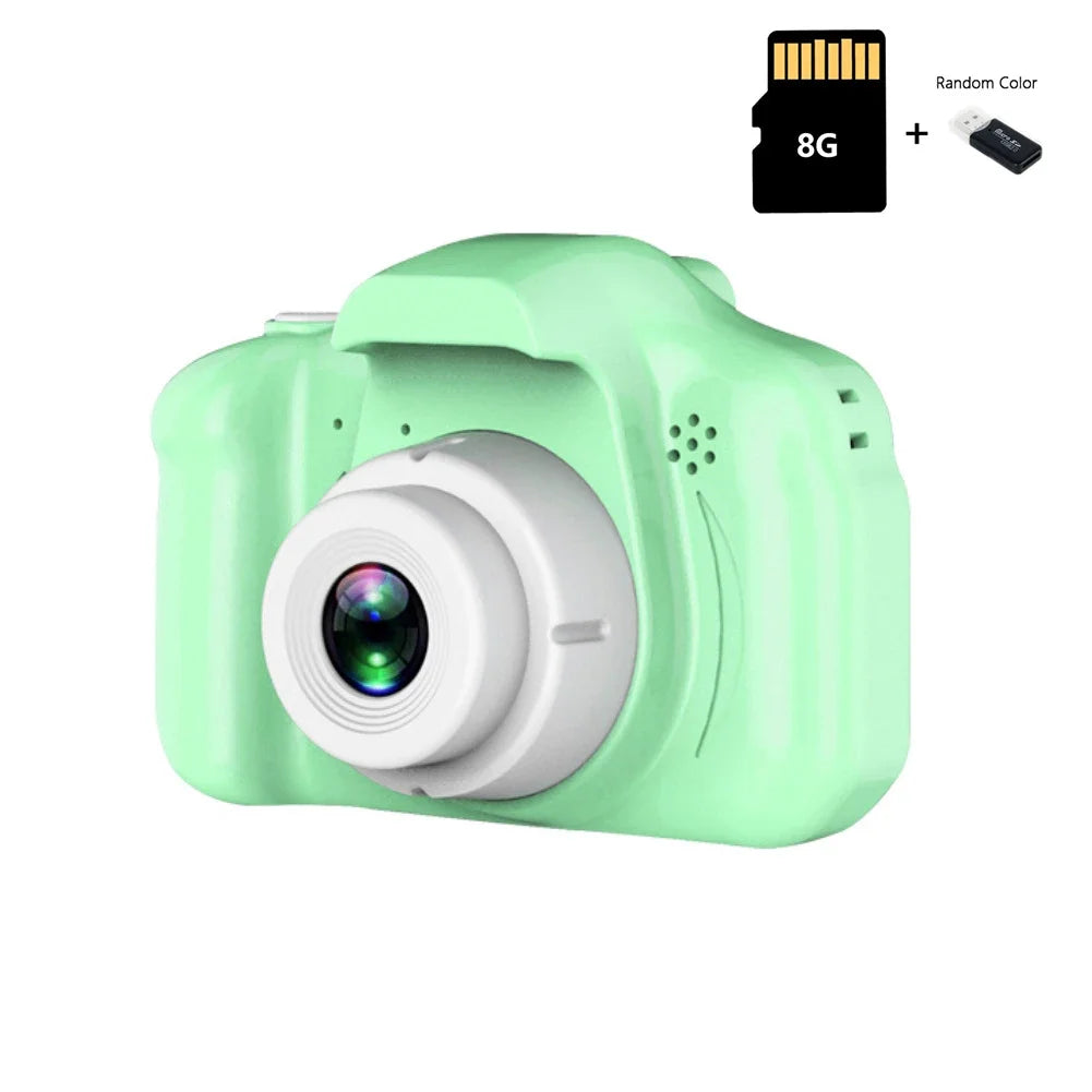 1080P HD Camera Video Toys for Kids 2 Inch Cartoon Cute Outdoor Digital Pink Camera Children SLR Camera Toy Birthday Gift