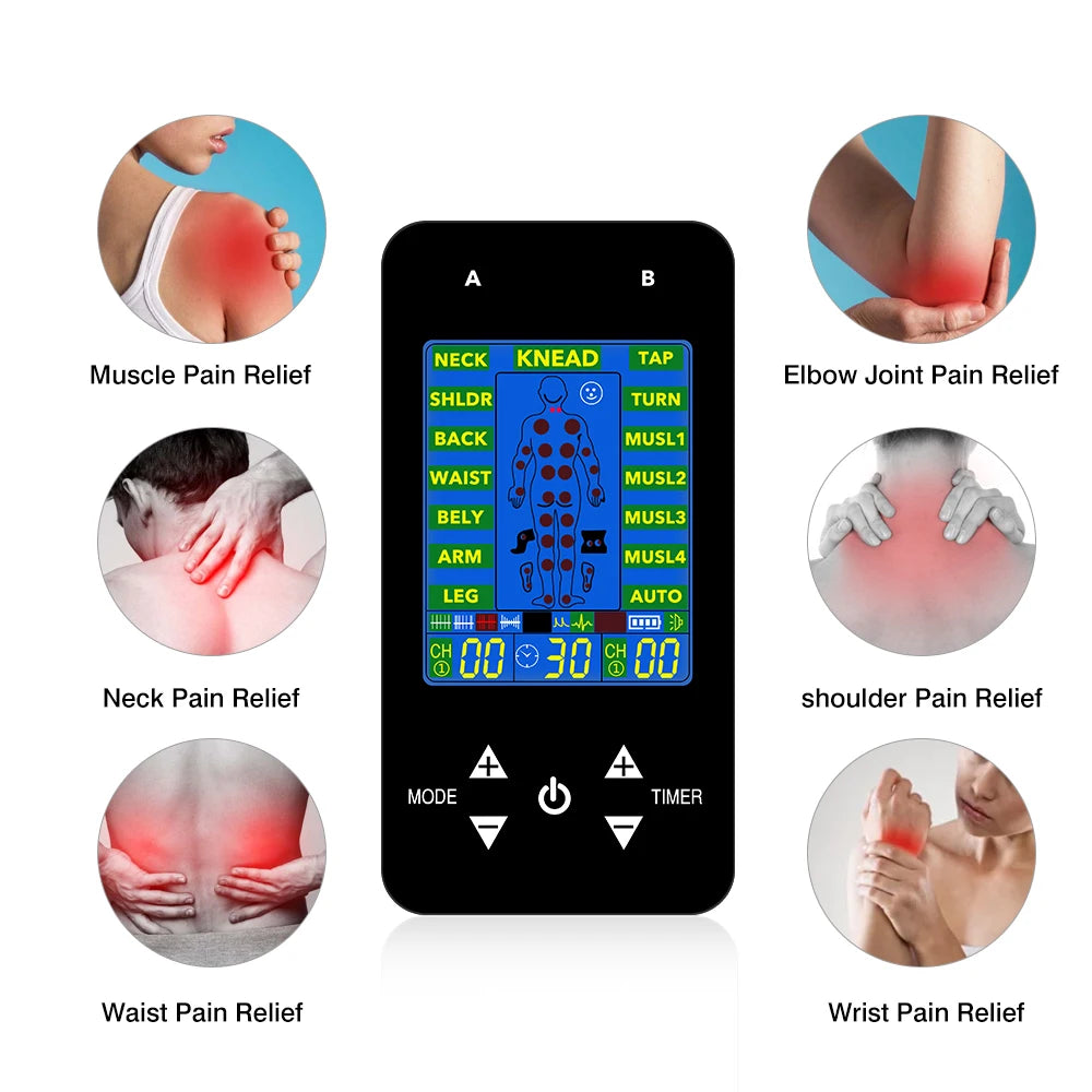 Low Frequency TENS Machine Body Massager EMS Electrical Muscle Stimulation Analgesic Physiotherapy Electrode Pad Massager