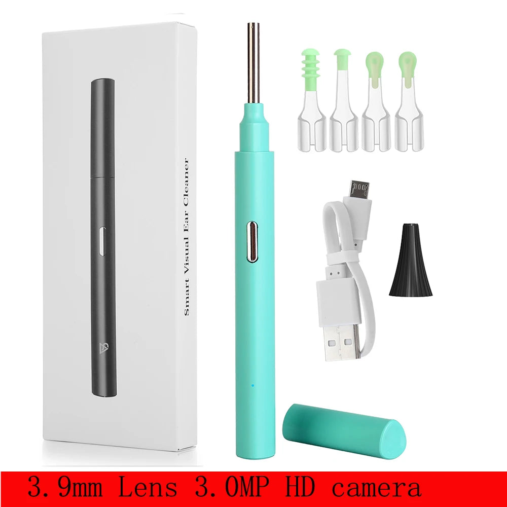 Ear Cleaner Endoscope Ear Cone WiFi Ear Mirror HD 1080P Wireless Ear Five-axis Gyroscope Ear Wax Removal Tool Ear Wax Cleaner