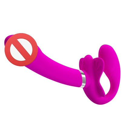 Soft Silicone Butterfly Strapless Strap-on Dildos Vibrators For Strapon Vibrator Lesbian Masturbator Sex Toy For Women