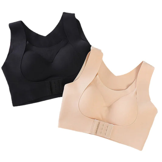 Women Bra Posture Corrector Bralette Front Closure Bras Fitness Vest Push Up Bra Female Brassiere Underwear Cross Back Tank Tops